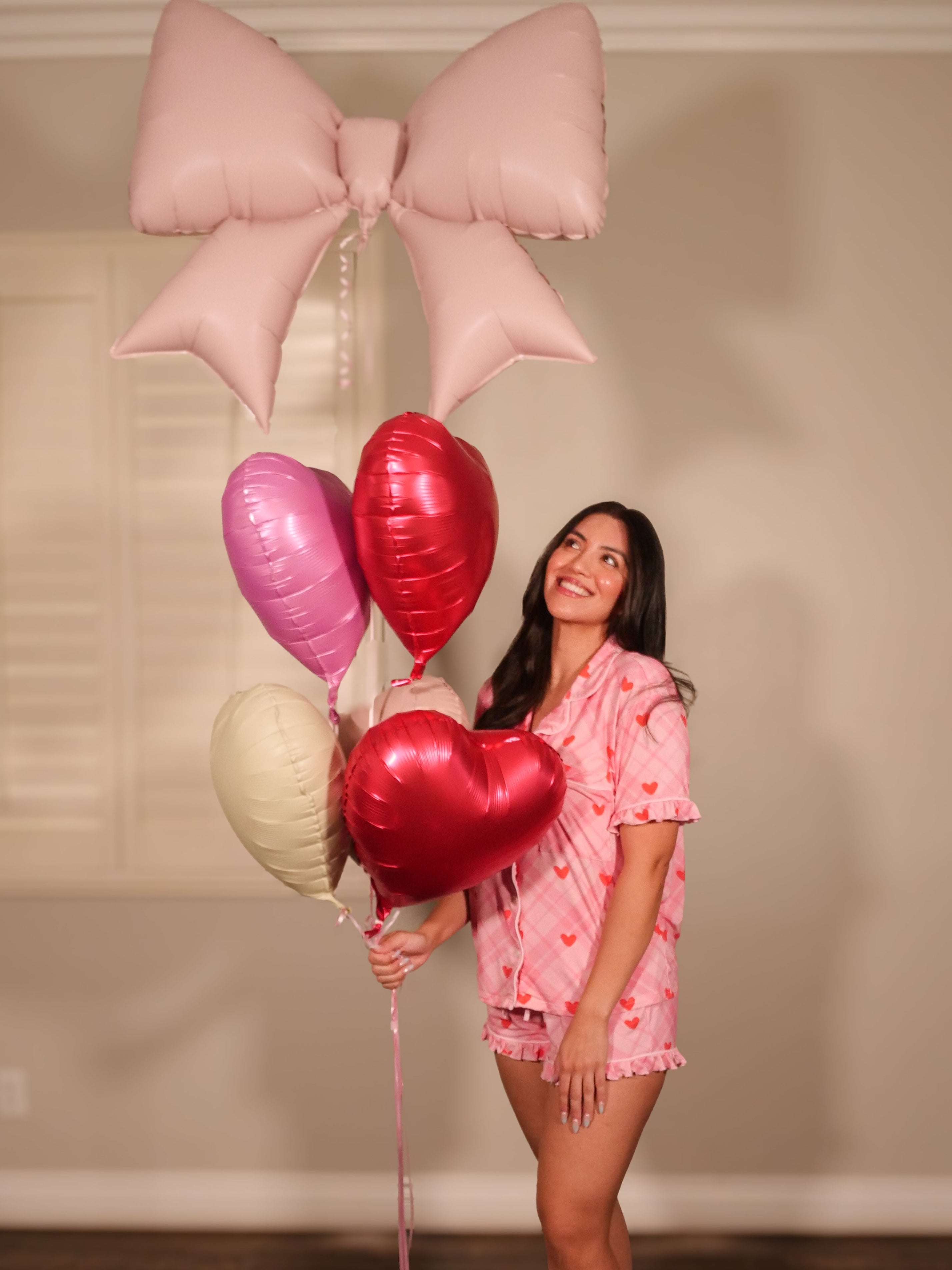 Heart Eyes Short Sleeve Bamboo Pajama Set